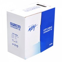 MBF 엠비에프 MBF-C5E305BK 305m 블랙 BOX CAT.5E UTP 옥외용 랜케이블, 1개