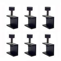 Onyehn 6피스 조절 가능한 3D 프린터 부품 유리 가열 침대 클립 알루미늄 합금 Ultimaker 핫베드 빌드 플랫폼 리테이너 USA 미국
