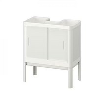 이케아 LILLTJARN 릴셰른 세면대하부장+도어2 44x50x25/수납장/욕실용품/화장실, 화이트_005.134.39