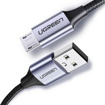 유그린 고급형 마이크로 5핀-USB 퀵차지 고속충전케이블 US290, 1m