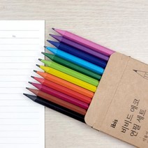 비비드 에코 친환경 연필 12자루 컬러 세트, 단품