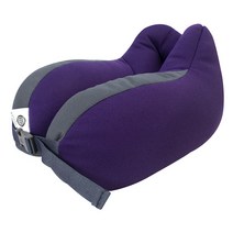 모어스텝 여행용 버클 비즈 목베개 기내용 목쿠션 MS031, 퍼플