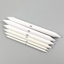 파스텔 드로잉 스케치 찰필 6P세트 목탄 콘테 미술재료 드로잉, 찰필6P세트