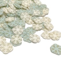 (주)아트인 파스텔 눈꽃 폴리머 스팽글(50g), 화이트