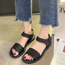 elco 빗살 샌들 글래디에이터 여성 여름 슈즈 블랙 브라운 pro