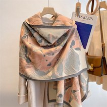 WB 여성을위한 겨울 따뜻한 꽃 캐시미어 목도리 스카프 럭셔리 브랜드 디자인 Pashmina 두꺼운 담요 Bufanda Neck 2022 야외 판쵸