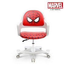 (LOGOSTORY MARVEL 마블 스파이더맨 학생 컴퓨터의자 화이트프레임(발받침형) 레드 학생/화이트프레임/스파이더맨/마블/레드/컴퓨터의자/발받침형