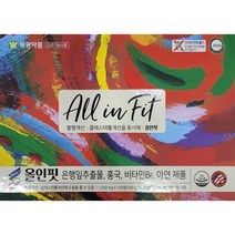 부광약품 올인핏 1250mg x 120정 약국용 혈행개선 영양제 콜레스테롤 개선 영양제, 1박스