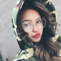 남녀공용 금속테 사각 메탈테