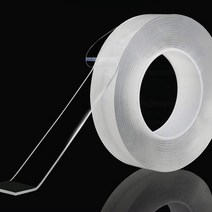 초강력 접착 실리콘 투명 양면테이프, (소)폭3cm1미터