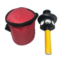 트림블 토탈 스테이션용 은 도금 360 프리즘 5/8 인치 X11 암나사 10cm 연장 섹션 폴, 한개옵션0