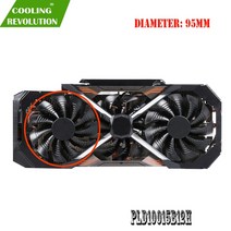 컴퓨터PC PLD10015B12H 12V 0.55A T129215BU GIGAYTE AORUS GeForce GTX 1070 1080 Ti RTX 2060 1080Ti RTX206, [02] Left fan, 02 Left fan