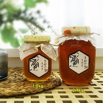국내산 천연꿀 100% 토종 잡화 야생화 호랑이꿀 2.4kg 대용량 벌꿀, 1개, 호랑이: 잡화꿀 2.4kg