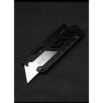 SK5 블레이드 유틸리티 나이프 항공 알루미늄 핸들 EDC 야외 멀티 도구 종이 샤프 커터 선물 5, [04] Black, 04 Black