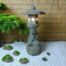 정원꾸미기 석등 석탑 정원석 조경석 둘레석 정원 작은 풍경 조경 장 야외 정원 골동품, n41-green 17 모델 높이 60cm 무료