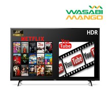 와사비망고 WM 430 UHDTV HDR NET4K 스마트TV, 출장방문 벽걸이형설치
