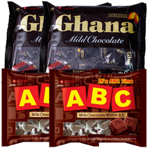 롯데제과 abc초코187g*2개+미니 가나마일드175g*2개, 총 4개, 175g/187g