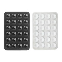 1+1 흡착패드 보조배터리 흡착패드 문어빨판 스마트폰흡착패드, 화이트2개