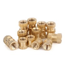 팝너트건 10/20/50PCS M3 M4 M5 M6 M8 황동 인서트 너트 사출 성형 구리 임베디드 널링 나사 삽입, 28 M8X10X10-10pcs