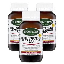 호주 톰슨 Thompsons CoQ10 코큐텐 300mg 60캡슐, 3팩