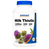 Nutricost Milk Thistle 뉴트리코스트 밀크씨슬250mg 240베지캡슐