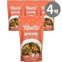 키스마이키토 키토 그래놀라 코코넛 아몬드 피칸 오트밀 269g, 4개