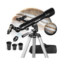 FREE SOLDIER 성인용 망원경 천문학 700x90mm AZ 천문 전문 굴절기 고급, CF70090Black