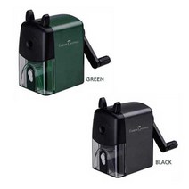 파버카스텔 핸들 연필깎이 그린 블랙 화이트