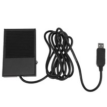 USB 풋 스위치 금속 키보드 페달 HID PC 컴퓨터용 액션 제어 사전 프로그램 기능, 01 black