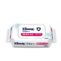 [인기상품] 크리넥스 안심물티슈 60매, 5개