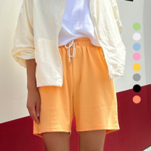 로멜즈 파스텔 쭈리 밴딩반바지 여성트레이닝반바지 9color