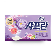 샤프란 아로마시트 섬유유연제 후레쉬 드림 본품, 5개, 30매