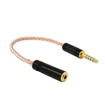 PHA 2A NW WM1Z용 4.4mm 남성-3.5mm 여성 헤드폰 컨버터 케이블, 설명, 합금, 화이트