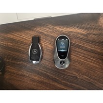 벤츠 스마트 디지털키 디스플레이키 차키 AMG 지바겐 마이바흐 클래스 케이스 개조, 전문가개조(직사각 신형 클래스키), 뒤 마이바흐(화이트)