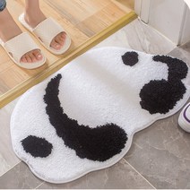 팬더욕실발매트 카페트 디자인러그 화장실 동물모양, 냥이