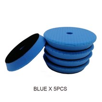 폴리셔 광택기 자동차 디스크 인치 자동 폴란드어 패드 바디, 11.Blue x5pcs - 5lnch Backer
