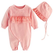맘스케어 여아용 더블레이스 우주복 + 모자 세트