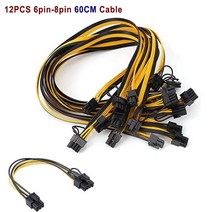 테스트 DPS-1200FB 1200W PSU 전원 공급 장치 + HP 서버 브레이크 아웃 보드 50cm / 6pin to 케이블 DL580G, 11 12PCS 60CM Cable