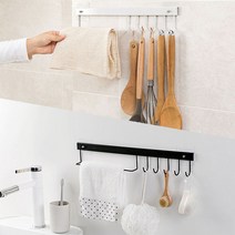 예홈 주방 싱크대 국자 조리도구 행주 벽 걸이 건조대 선반, 1개, 화이트