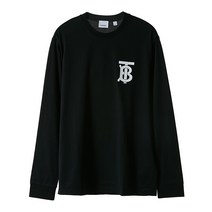 [버버리] 롱 슬리브 모노그램 모티프 코튼티셔츠 8024599 M M ATHERTON TB A1189