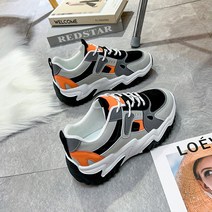 사사로이 여성 신발 운동화 런닝화 배색 단화 4.5 cm 질리지 않는 스타일