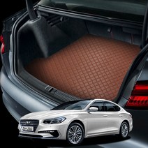 그랜져IG 전용 퀼팅가죽 4D 트렁크 카매트 방수코팅 자동차, 컨텐츠 참조, 브라운