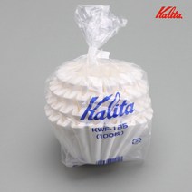 칼리타 웨이브 여과지 커피필터 화이트 100매 (185WH), 단품