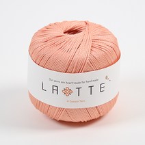 [앵콜스] (10+1) 라떼 LATTE 여름 코바늘 모자 가방 뜨개실, 15 파스텔살몬(낱개)
