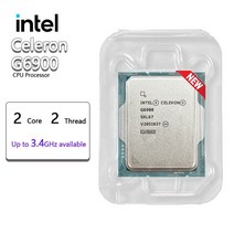 인텔-셀러론 G6900 3.4 GHz 듀얼코어 4 스레드 CPU 프로세서 인텔 7 10NM L3 4M 46W LGA 1700 쿨러 미포함