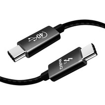 모비큐 썬더볼트 3 케이블 C타 입 100W 고속 충전 40G 데이터 전송 5K USB 4.0 지원, 1M