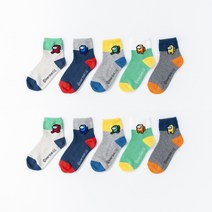 어몽어스 패션 리브 중목 아동 양말