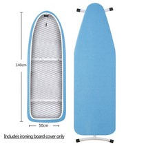 스탠딩 다리미판 미니 스팀 좌식 다림질 보드 커버 스코치 방지 패딩 열 반사 중장비, 140x50-파란색