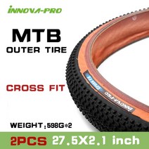 자전거 타이어 Innova 산악 26x2 029x2 127 5x2 25 인치 펑크 방지 도로 눈 70025c 초경량 사이클, 2pc mtb 27.5x2.1