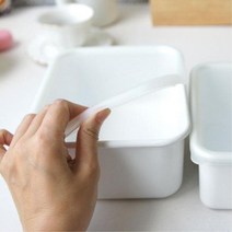 화이트 법랑 찬통 반찬보관 스텐용기 김치, 중